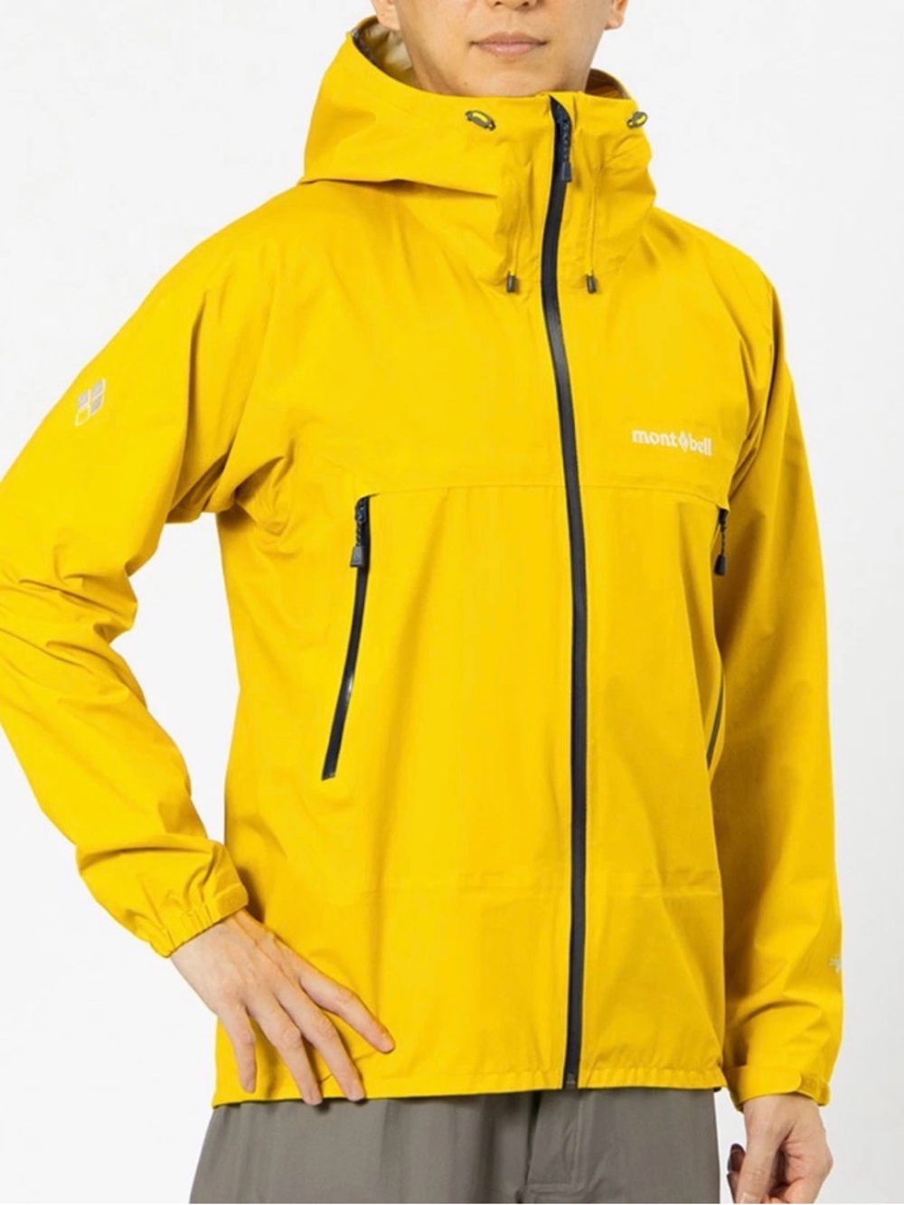 Montbell Storm Cruiser‎ Jacket Hoodie Men Small Waterproof Climbing Yellow